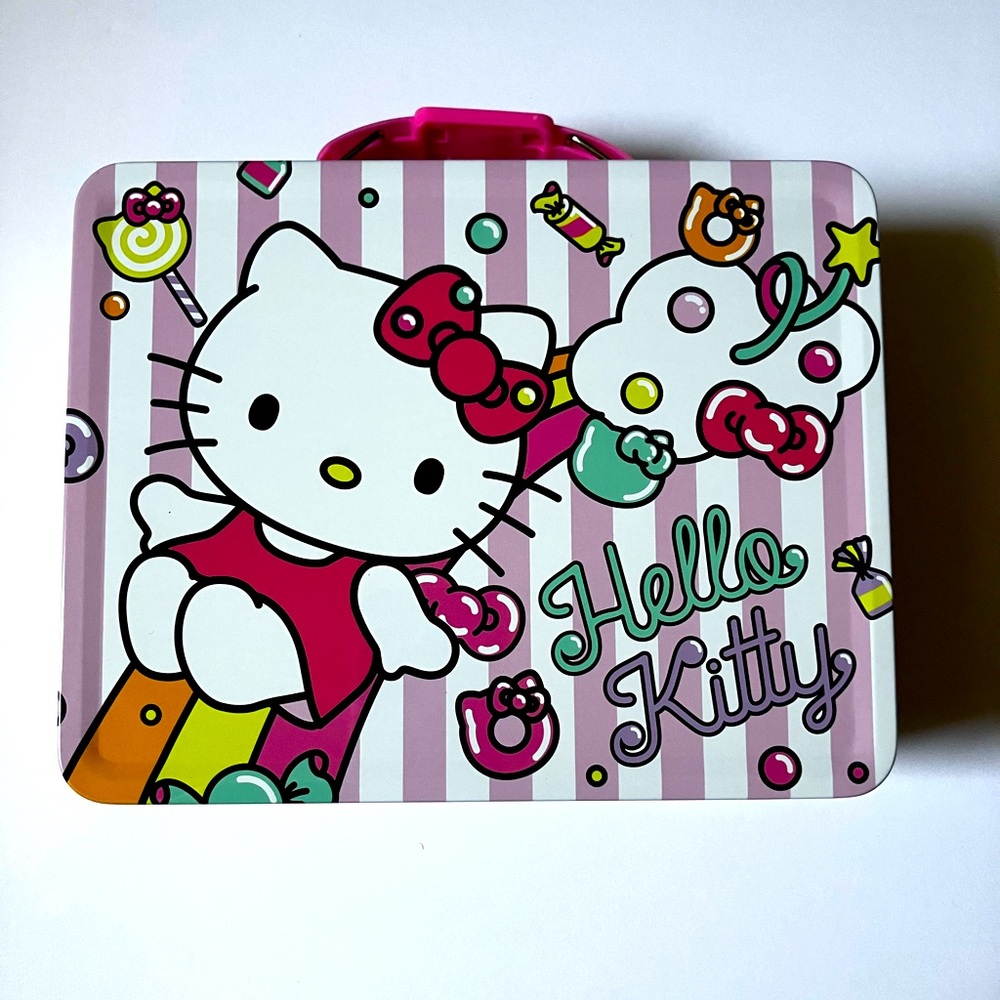 Sanrio Hello Kitty Embossed Tin Lunchbox